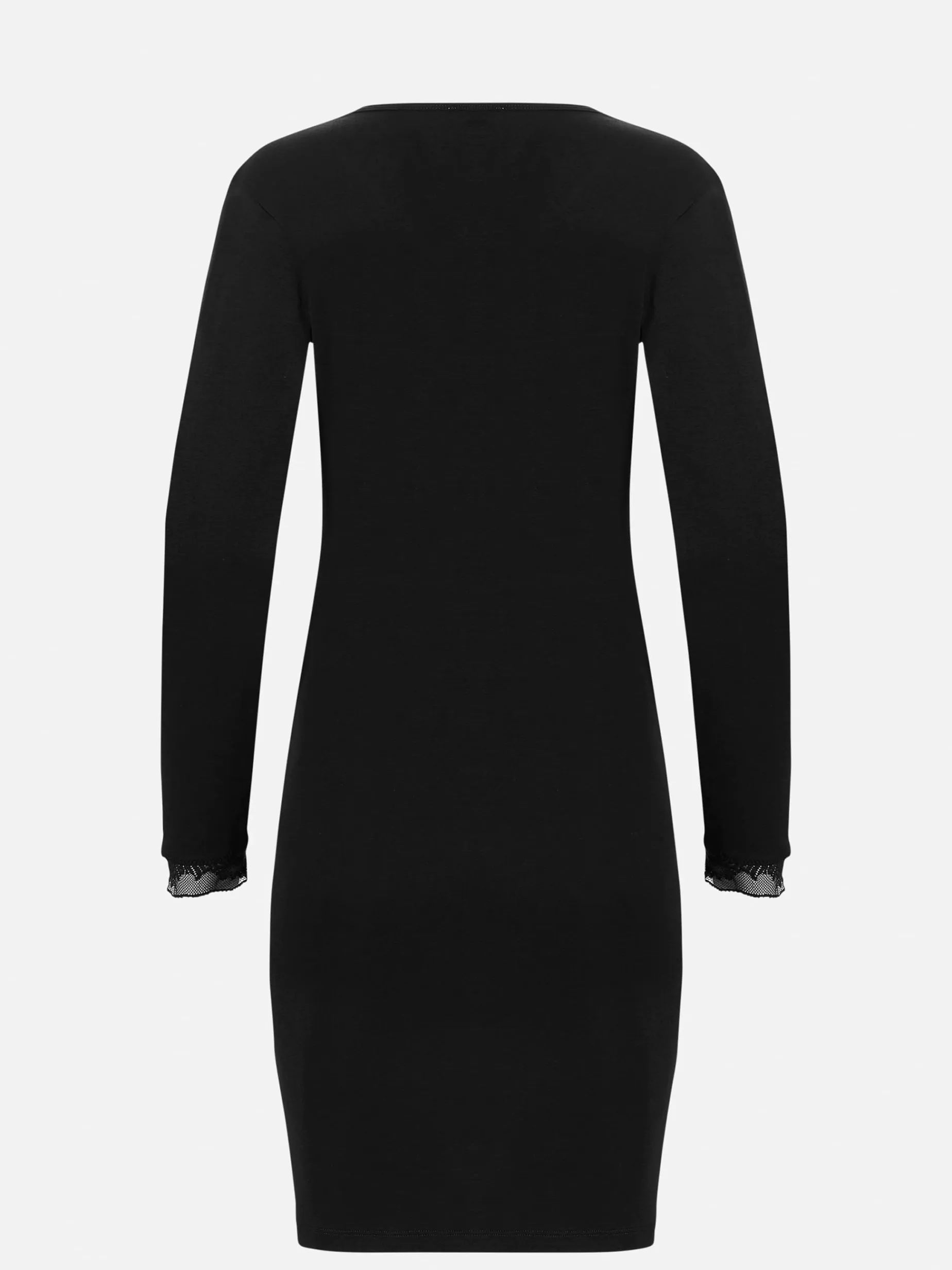 Livera MIRACLE COTTON Nightgown LS - Zwart