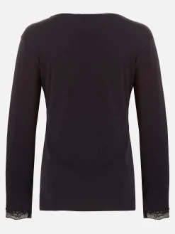Livera MIRACLE COTTON Top LS - Zwart
