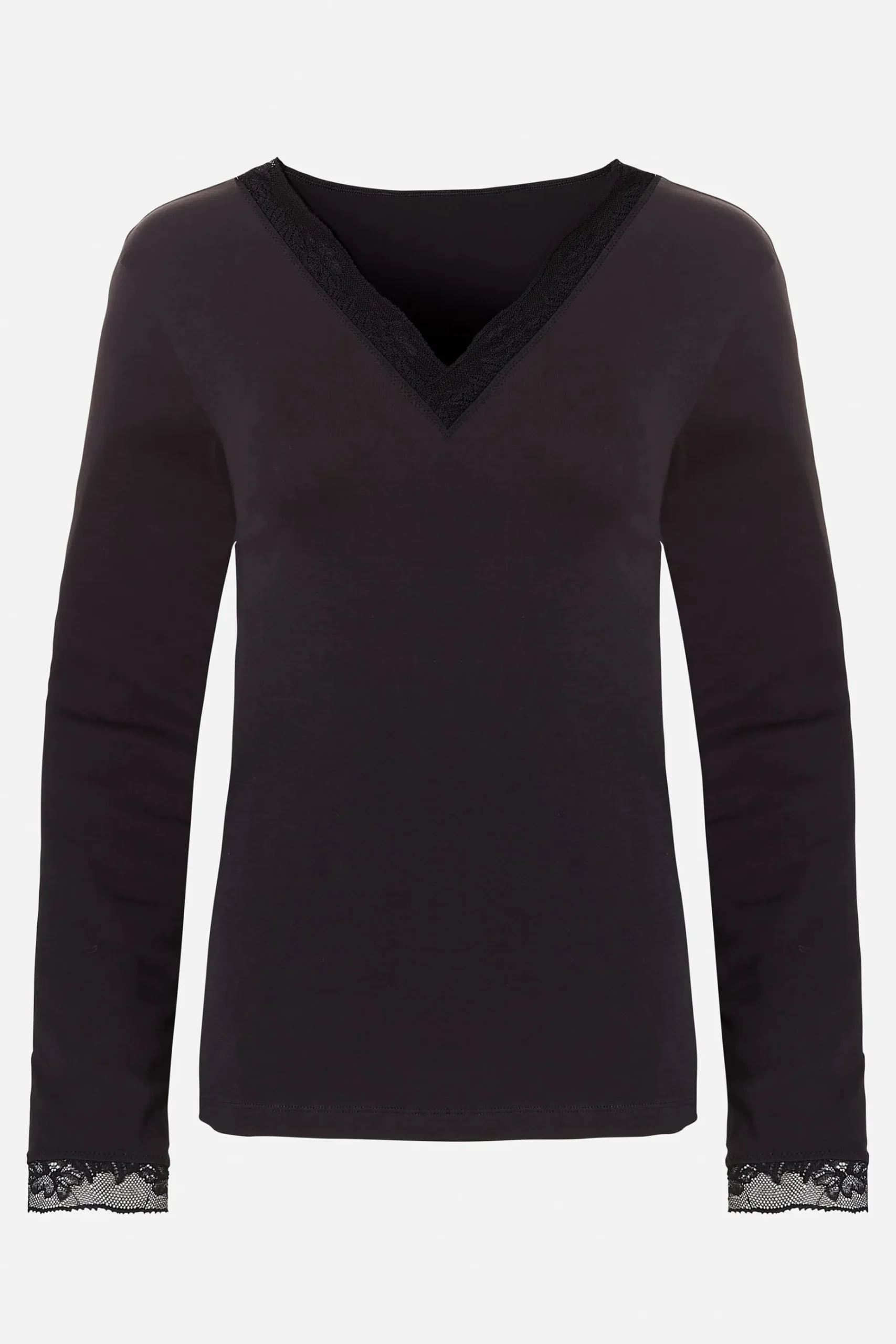 Livera MIRACLE COTTON Top LS - Zwart