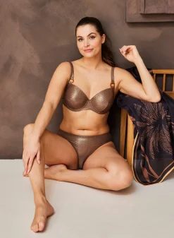 Livera RAVENNA Mid Bikinibroekje - GOLDEN FOIL