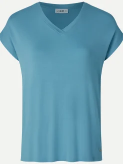 Livera SOLID Top korte mouw - Adriatic Blue