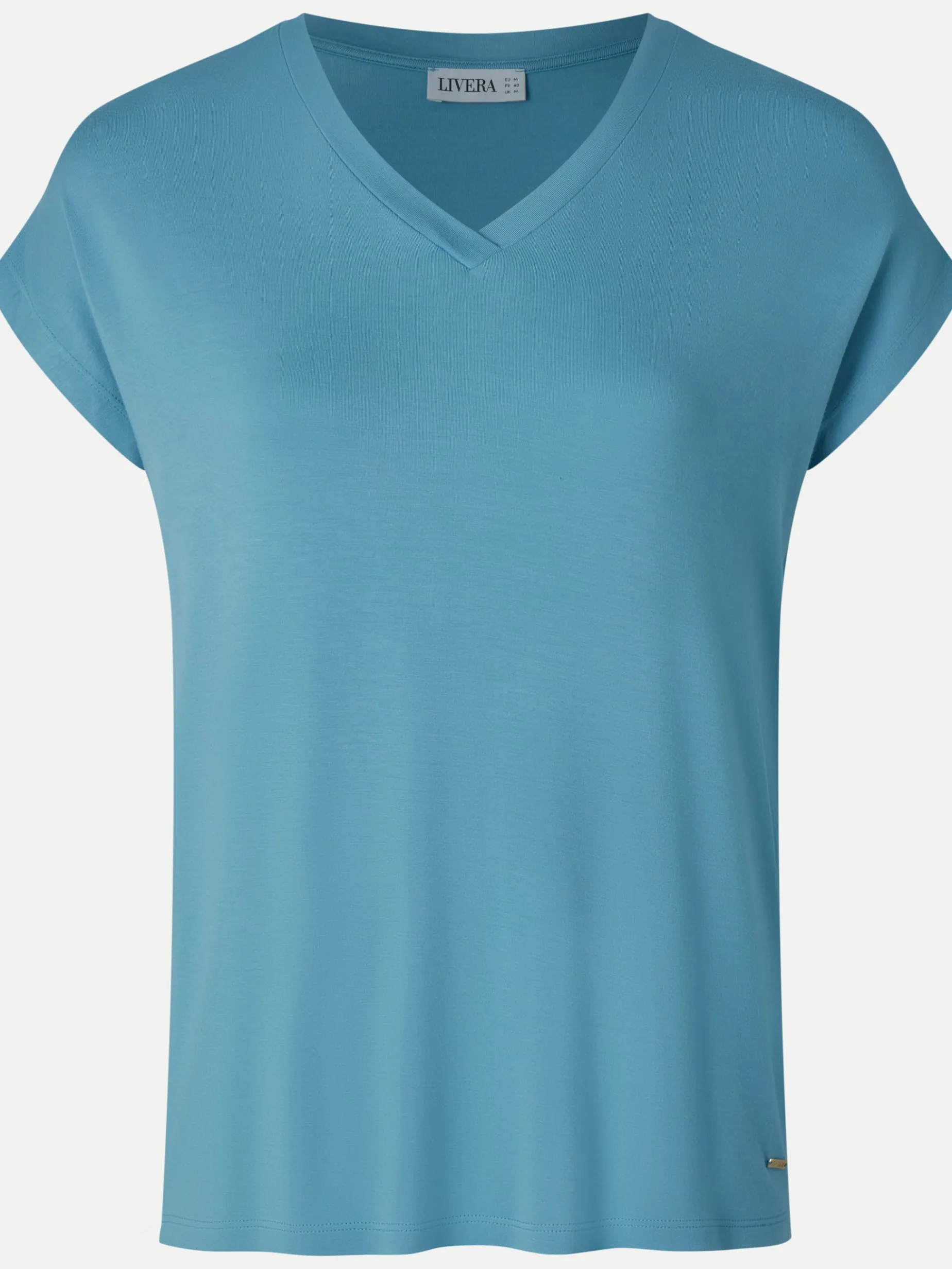 Livera SOLID Top korte mouw - Adriatic Blue
