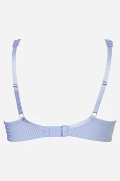 Livera Stripe Lace Push-up BH - Lilac Blue