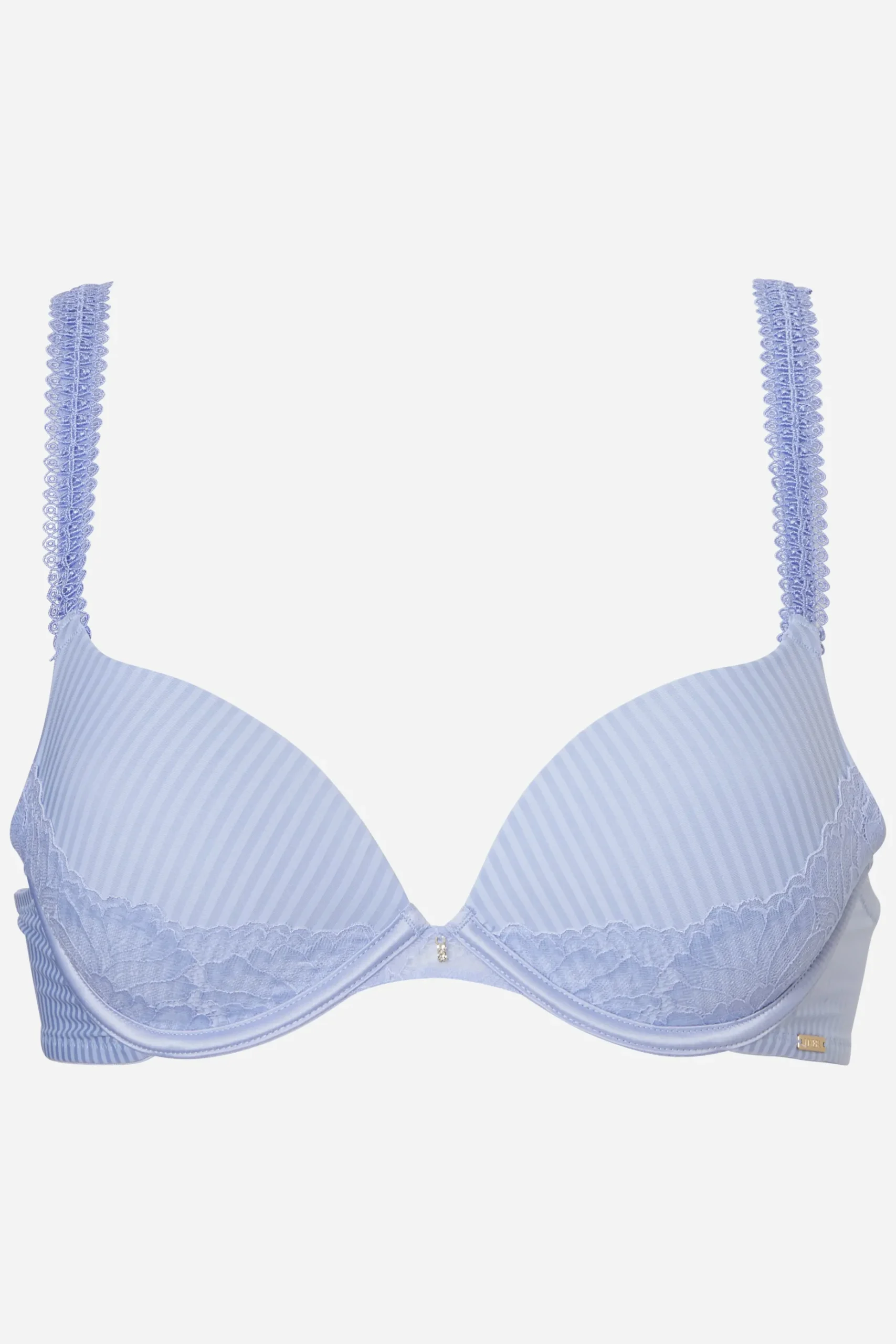 Livera Stripe Lace Push-up BH - Lilac Blue
