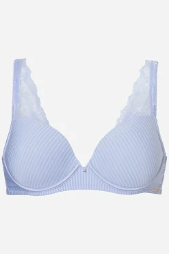 Livera Stripe Lace Voorgevormde BH Donna - Lilac Blue