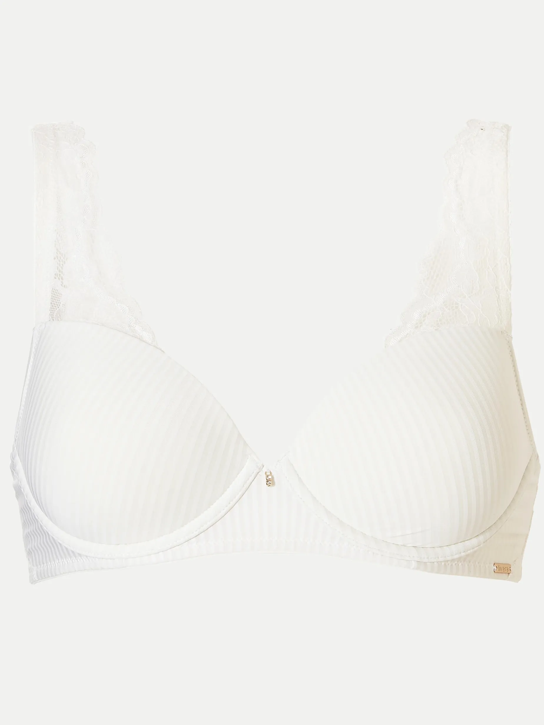 Livera Stripe Lace Voorgevormde BH Donna - Milk