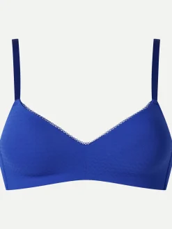 Livera Zigzag Bibi Voorgevormde BH zonder beugel - Fel Blauw